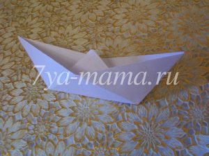 кораблик из бумаги оригами