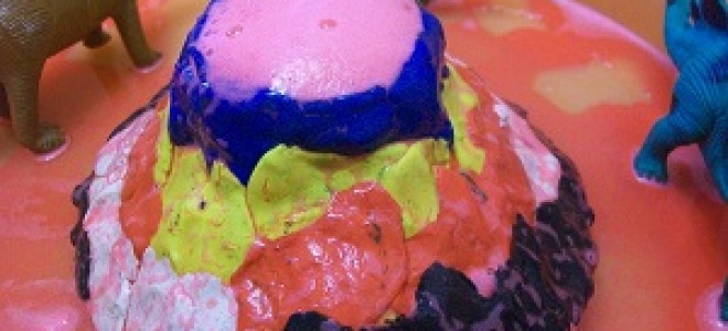 Химический опыт вулкан в домашних условиях