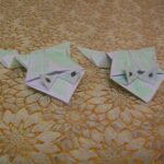 Прыгающая лягушка из бумаги (оригами)