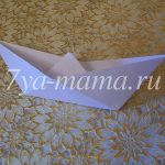 Изготовление кораблика из бумаги (оригами)
